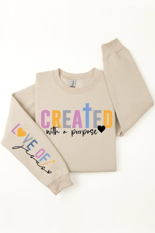 Created With a Purpose Fleece Sweatshirts