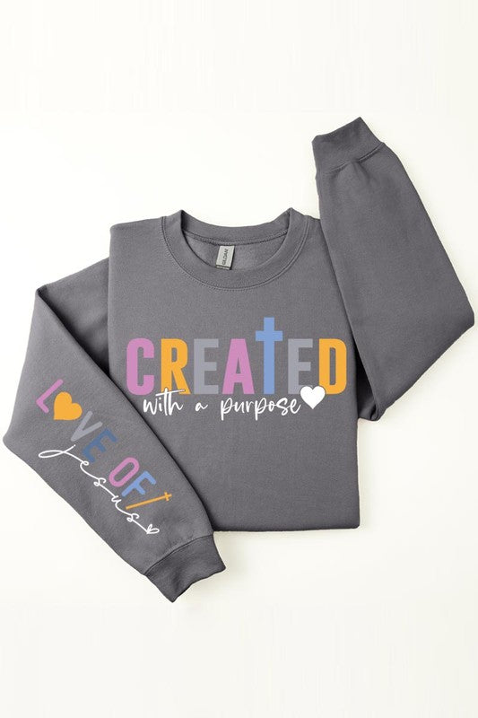 Created With a Purpose Fleece Sweatshirts