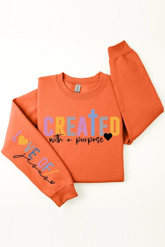 Created With a Purpose Fleece Sweatshirts