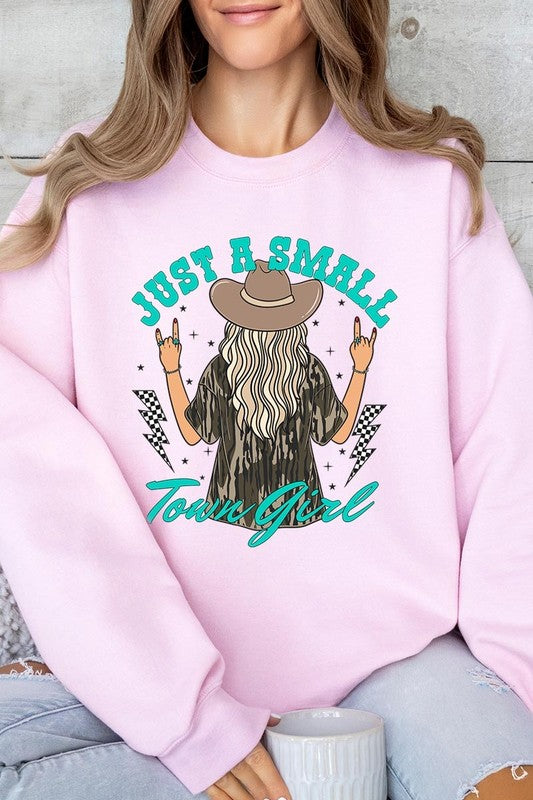 Just a Small Town Girl Camo Plus Sized Sweatshirts