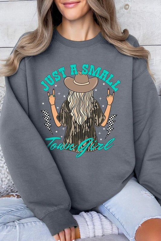 Just a Small Town Girl Camo Plus Sized Sweatshirts