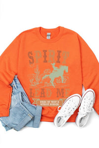 Desert Worship Spirit Graphic Fleece Sweatshirts Plus Size