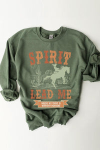 Desert Worship Spirit Graphic Fleece Sweatshirts Plus Size