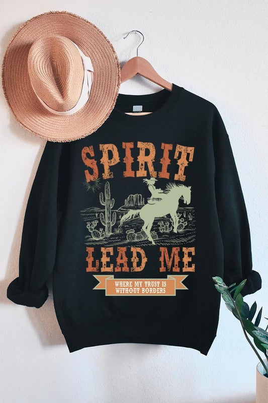 Desert Worship Spirit Graphic Fleece Sweatshirts Plus Size