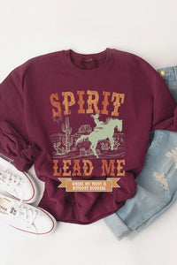 Desert Worship Spirit Graphic Fleece Sweatshirts Plus Size