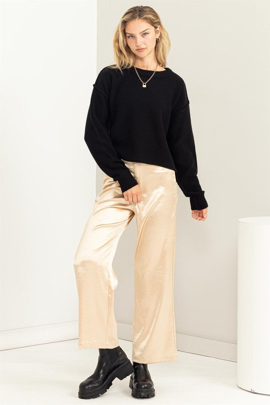 Cuddly Classic Long Sleeve Sweater - Ivy & Lane
