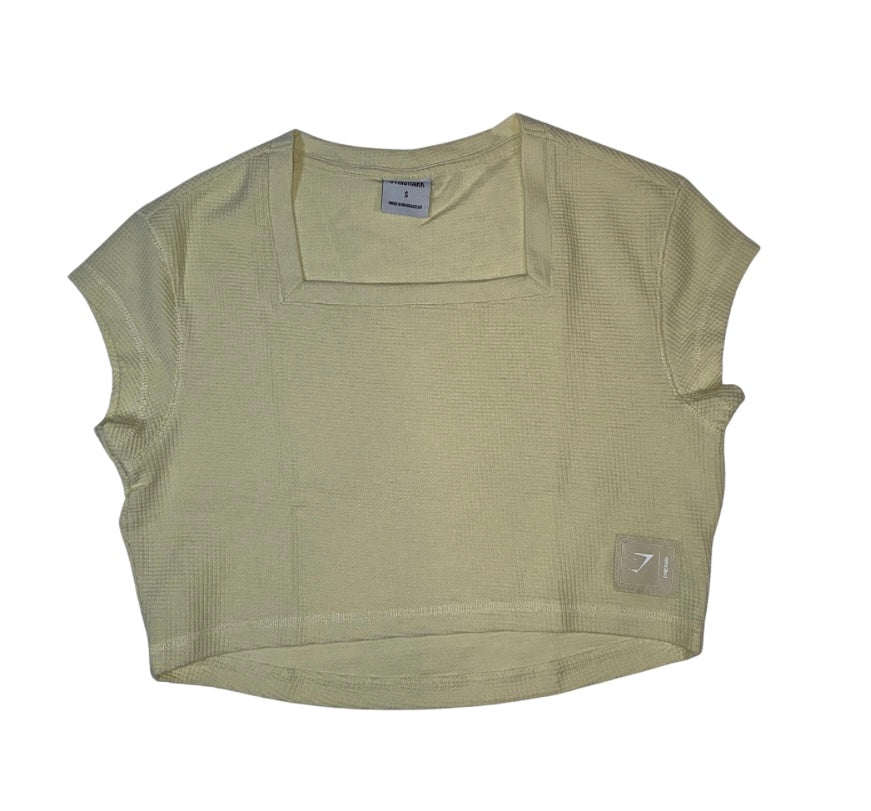 Gymshark Square Neck Yellow Top