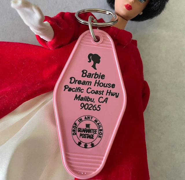Barbie Dream House Pink Keychain - Ivy & Lane