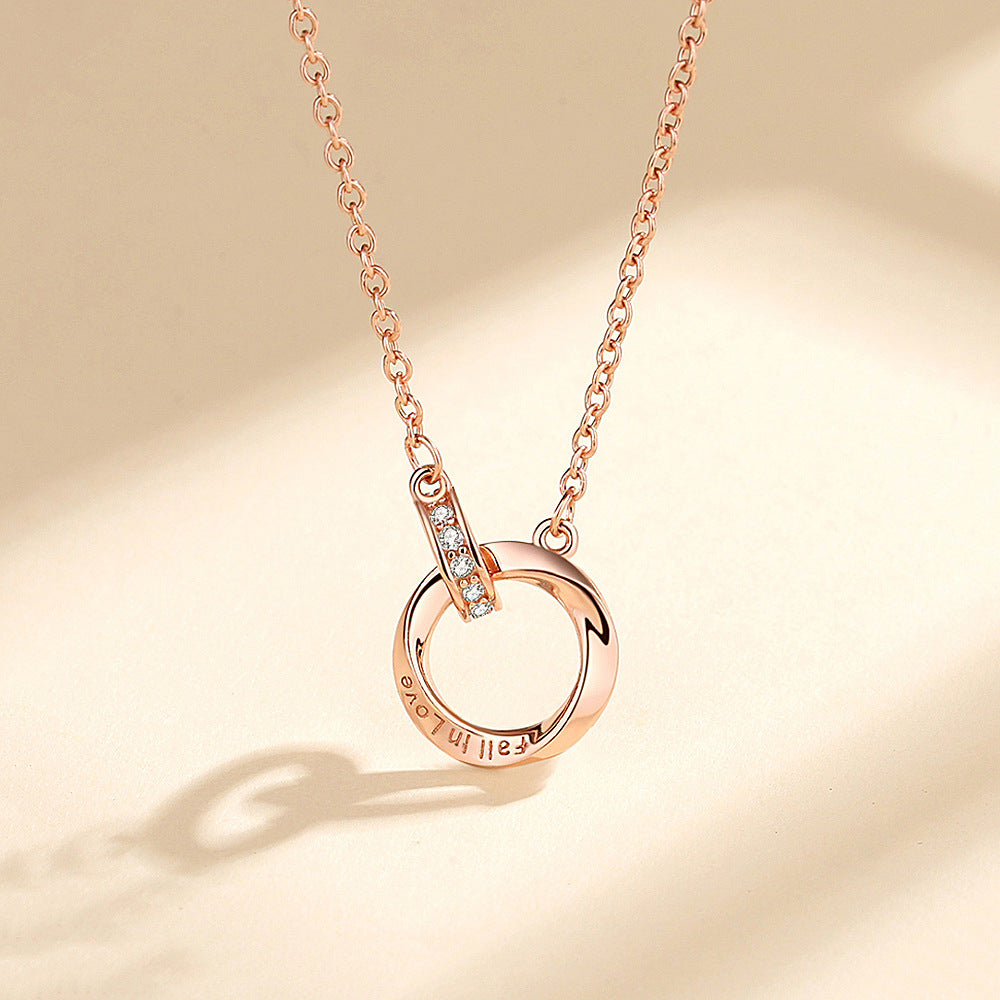 Women's 925 Silver Mobius Strip Necklace