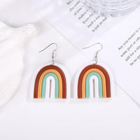 Polymer Clay Rainbow Earrings Eardrops - Ivy & Lane