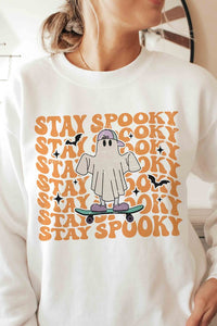 STAY SPOOKY GHOST Graphic Sweatshirt