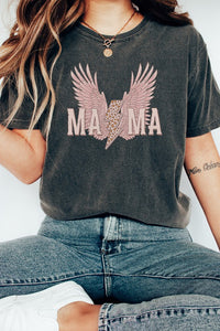 Mama Leopard Lightning Comfort Colors Graphic Tee