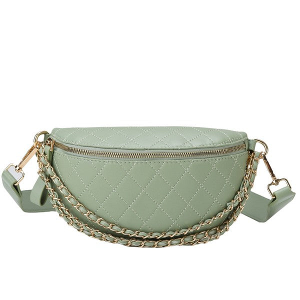 Kyndall Chain Style Sling Crossbody Bag Purse