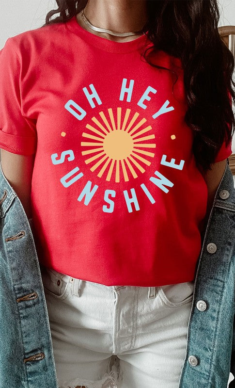 Oh Hey Sunshine Circle Graphic Tee PLUS