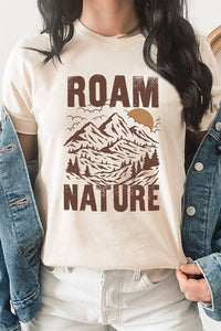 Roam Nature Mountain Valley Sun Graphic Tee