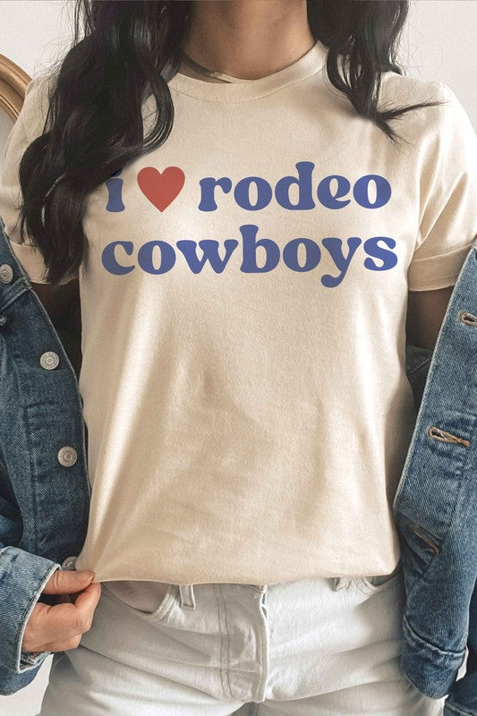 I LOVE RODEO COWBOYS Graphic Tee