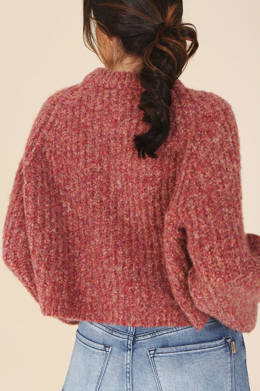 Melange Multicolor Sweater Top - Ivy & Lane