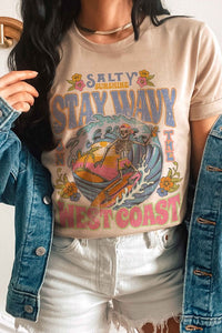 SALTY SUNSHINE STAY WAVY Graphic Tee