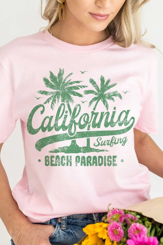 CALIFORNIA BEACH PARADISE Graphic T-Shirt