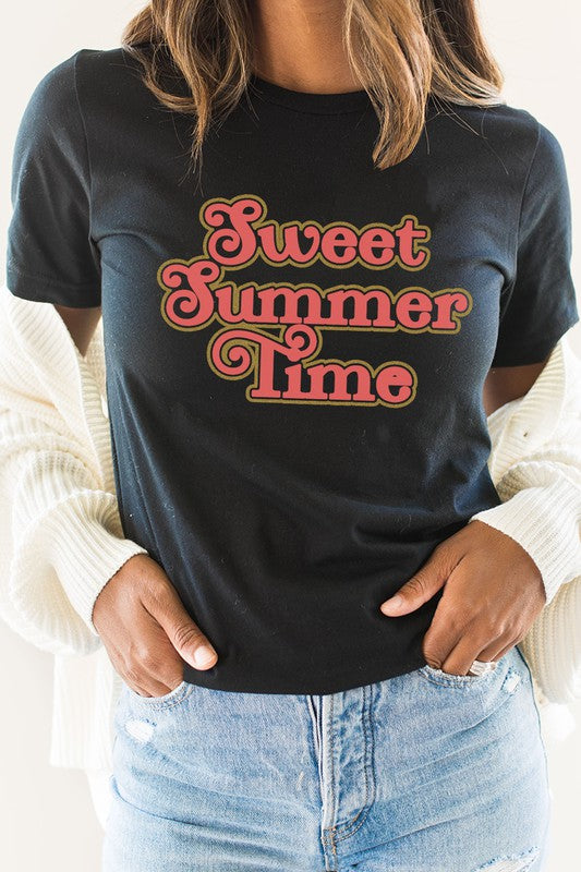 Retro Metallic Sweet Summer Time Graphic Tee