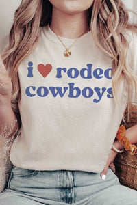 I LOVE RODEO COWBOYS Graphic Tee