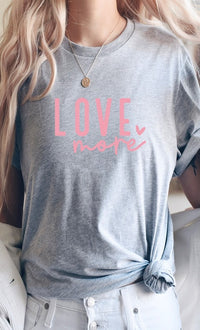 Love More Heart PLUS SIZE Graphic Tee
