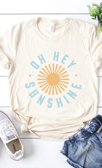 Oh Hey Sunshine Circle Graphic Tee