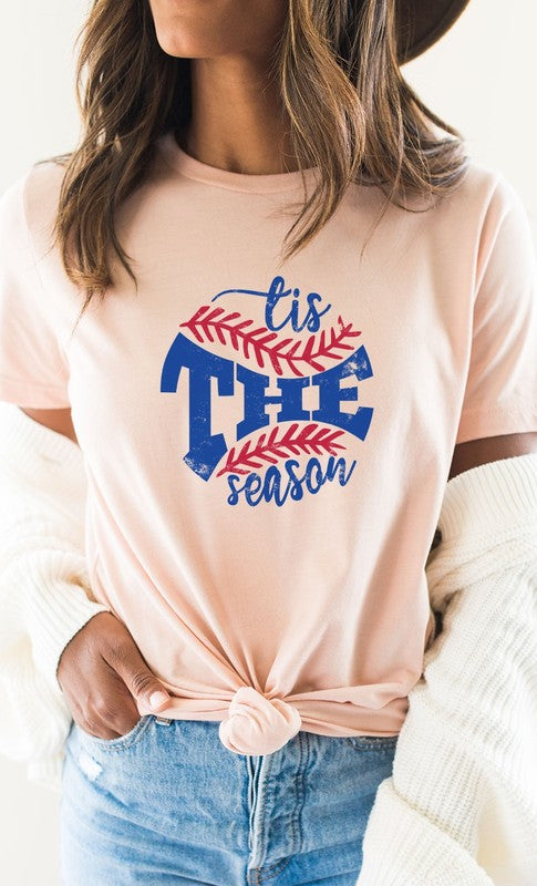 Tis The Season Baseball Graphic Tee