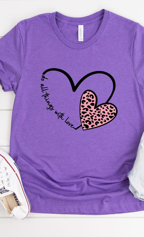 Do All Things With Love Graphic Tee PLUS SIZE