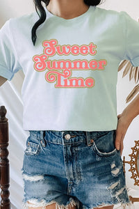 Retro Metallic Sweet Summer Time Graphic Tee