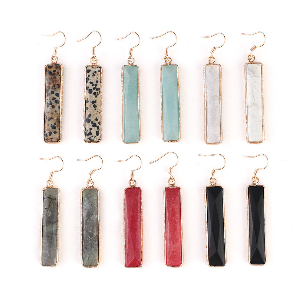 Natural Stone Pendant New Women's Trendy Earrings Sold Jewelry