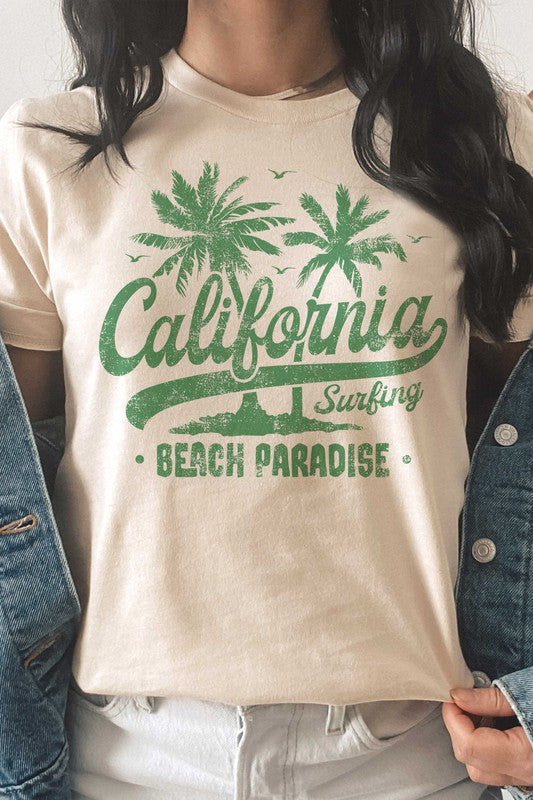 CALIFORNIA BEACH PARADISE Graphic T-Shirt