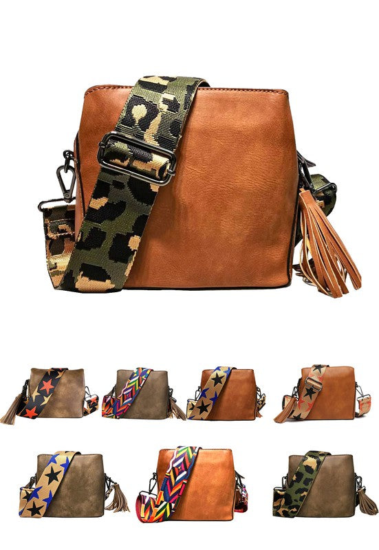 Small Crossbody Bag W Guitar Belt - Ivy & Lane