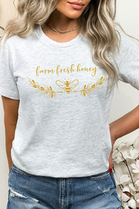 Farm Fresh Honey Bee Decor Graphic Tee