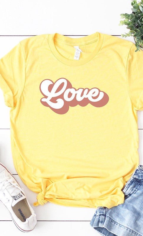 Retro love Valentines Graphic Tee PLUS