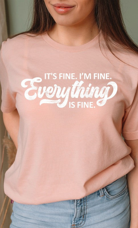 Everything is Fine PLUS SIZE Graphic Tee