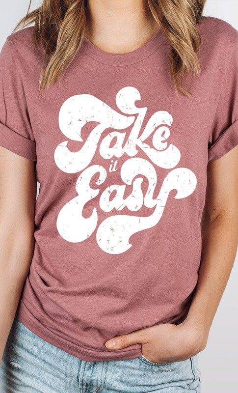 Groovy Take it Easy Graphic Tee PLUS